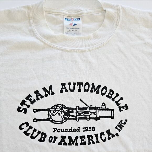 Vintage Steam Automobile Club Of America Ultra Soft Graphic Car Tee T-Shirt XL - Picture 5 of 8